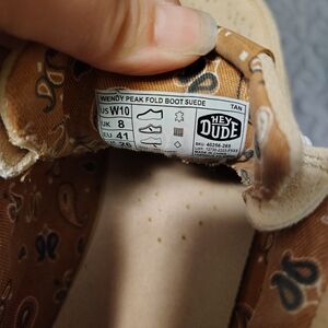 Hey Dude Women's Tan Suede Sneakers